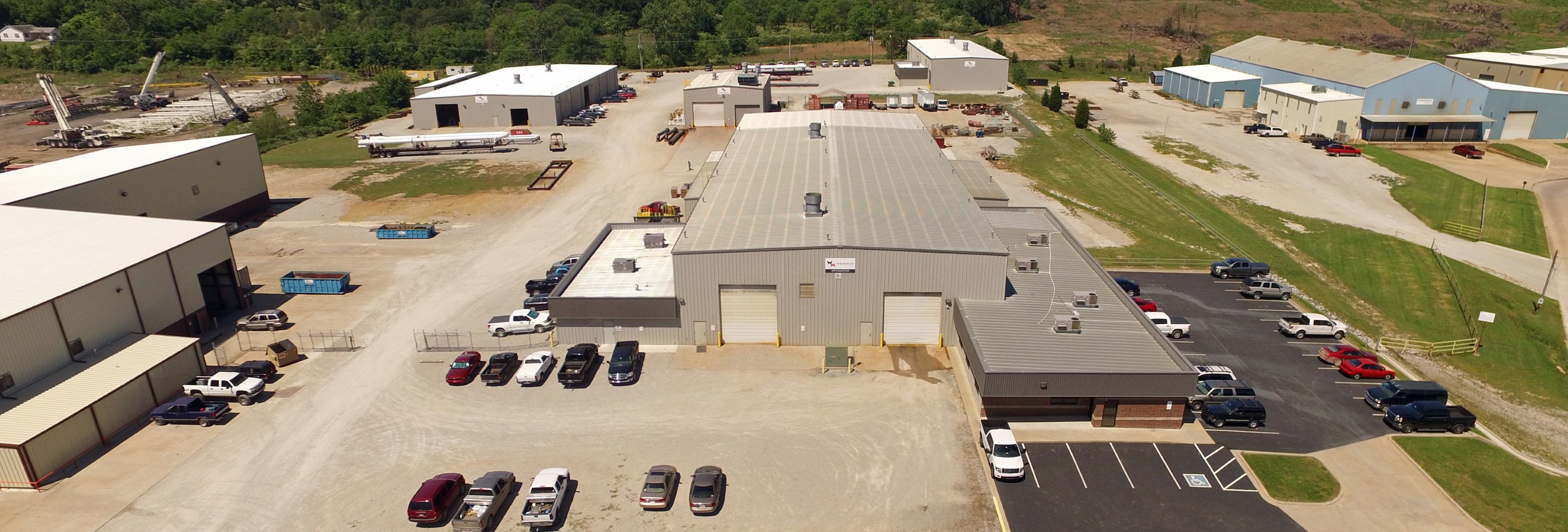 aerial view of Weamco facilities
